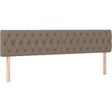  Posteljno vzglavje 2 kosa taupe 90x7x78/88 cm blago, (20793713) | Shoptok.si