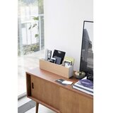 YAMAZAKI Bel/v naravni barvi kovinski organizator za pisalne potrebščine Rin – | Shoptok.si