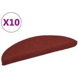  Samoljepljivi otirači za stepenice 10 kom crveni 56 x 17 x 3 cm | shoptok.hr