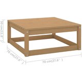  Vrtna sedežna garnitura 10-delna trdna borovina, (20998831) | Shoptok.si