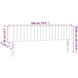  Uzglavlja krem 180x5x78/88 cm od tkanine | shoptok.hr