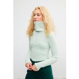 VATKALI Crop sweater with zip at neckline - Limited edition Cene