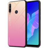 Cadorabo Ohišje, združljiv s Huawei v rumeni - roza - dvobarvni zaščitni pokrov iz silikona TPU in hrbta iz kaljenega stekla, (20570047) | Shoptok.si