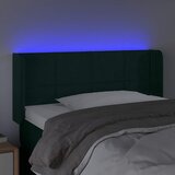  LED uzglavlje tamnozeleno 83x16x78/88 cm baršunasto | shoptok.hr