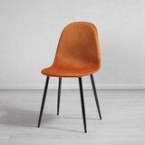Bessagi Home stol lio, opečnato rjava, žamet | Shoptok.si