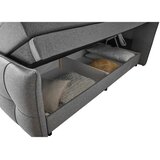MID.YOU POSTELJA BOXSPRING 160 cm x 200 cm , tekstil, leseni material temno siva | Shoptok.si