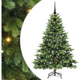 vidaXL Umestno božično drevo med 150 LED Zelena 120 cm PE in PVC | Shoptok.si