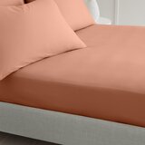 Bianca Plahta s gumom od pamučnog perkala boja terakote 185x200 cm Cotton Percale – | shoptok.hr