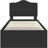  Krevetna konstrukcija Crna 75 x 190 cm Čvrsto borovo drvo | shoptok.hr