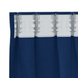  Zavjese sa zavjesama 2 pcs Tamno plava 260 x 140 cm Poliester | shoptok.hr