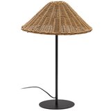 Kave Home Črna/naravna namizna svetilka s senčnikom iz ratana (višina 50 cm) Urania – Cene