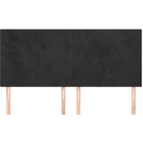  Uzglavlje 4 kom crni 100x5x78/88 cm baršunasti | shoptok.hr
