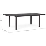 BIZZOTTO Vrtni stol aluminijski 90x160 cm Hilde – | shoptok.hr