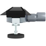 Tuš kanal 2-u-1 sa 360° sifonom Crna 80 cm Nehrđajući čelik 304 | shoptok.hr