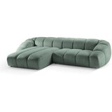 Micadoni Home Svetlo zelena žametna kotna sedežna garnitura Diana – | Shoptok.si