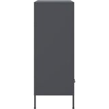  Visoka komoda crna 68 x 39 x 101,5 cm od čelika | shoptok.hr