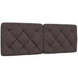Maison Chic posteljno vzglavje - vzglavna omarica - vzglavna stranica temno rjava 120 cm blago, (21704253) | Shoptok.si