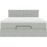  Otomanski krevet s madracem i LED 140x190 cm baršunasti | shoptok.hr