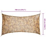  Kamuflažna mreža s torbom za pohranu 708 x 423 m boja pijeska | shoptok.hr
