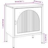  Noćni ormarići 2 kom crni 50 x 35 x 60 cm od stakla i čelika | shoptok.hr