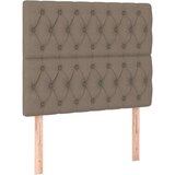  Box spring s madracem LED smeđesivi 120 x 200 cm tkanina | shoptok.hr