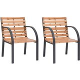 Maison Chic Vrtni stoli - Stol za vrt 2 kosa trden les jelke JS1343, (21878884) | Shoptok.si