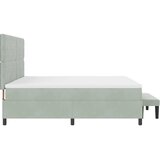  s opruga kutije Svjetlosiva 200 x 200 cm Baršun | shoptok.hr