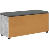  Haldna klop z blazino Enobarvno Betonsko siva 100 x 38 x 46 cm, (5000160699) | Shoptok.si