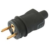 Legrand 50445 - Gumeni utikač 2P+T 16A/250V IP44, crne boje Cene