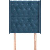  Uzglavlje s ušima tamnoplavo 83x16x118/128 cm baršunasti | shoptok.hr