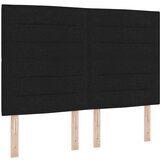  Postelja z vzmetnico z vzmetnico Črna 160 x 200 cm blago, (5000023033) | Shoptok.si