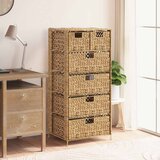 vidaXL Shranjevalna enota s 6 košarami 47x37x100 cm vodna hijacinta | Shoptok.si