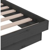  Okvir za krevet od masivnog drva sivi 140 x 190 cm | Eponuda.ba