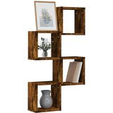 Police na zidu s policom 4 pcs Dimljeni hrast 26 x 15 x 26 cm | shoptok.hr