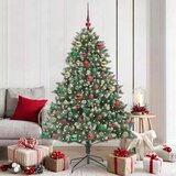 vidaXL Umestno božično drevo med 300 LED Zelena 126 x 126 x 180 cm | Shoptok.si