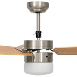 Stropni ventilator sa svjetlom i daljinskim 108 cm svjetlosmeđi | shoptok.hr