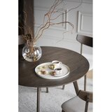 Rowico Temno rjava okrogla jedilna miza v hrastovem dekorju ø 115 cm Yumi – | Shoptok.si