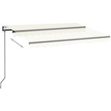  Automatska tenda sa senzorom za vjetar LED 350x250 cm krem | shoptok.hr