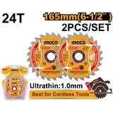  Set lista testere za drvo TSB1653 165 mm 24T SUPER INGCO Cene