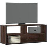 vidaXL TV ormarić boja hrasta 100x31x39,5 cm konstruirano drvo i metal Cijene