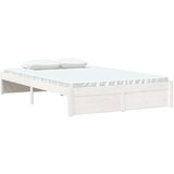  Okvir za krevet od masivnog drva bijeli 120 x 200 cm | shoptok.hr