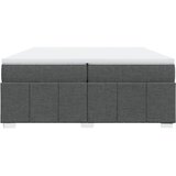  Krevet s oprugama i madracem tamnosivi 200 x 200 cm od tkanine | shoptok.hr