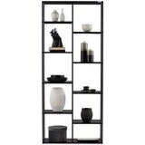 CARRYHOME regal 80/188/30 cm črna | Shoptok.si