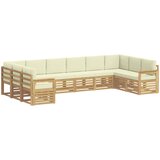  Set vanjskih sofa 7 pcs Bijela i Krem 363 x 187,5 x 73 cm | shoptok.hr