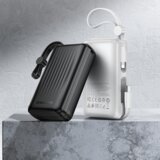 Borofone Power Bank 10000mAh BJ70 Source - Tip C - PD 20W s kabloma Tip C in Lightning črne barve | Shoptok.si