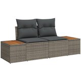 vidaXL Vrtni kavč set Set 9 Siva Ratan Vrtni kotni kavč Pravokoten Cene