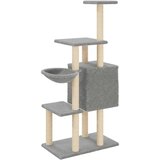  Penjalica za mačke sa stupovima za grebanje svjetlosiva 131 cm | shoptok.hr