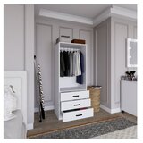 Hanah home easy 1600-58 matte white wardrobe | ePonuda.com