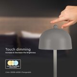  LED prigušiva punjiva stona lampa LED/1W/5V 3000-6000K 1800 mAh siva | Eponuda.com