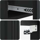 Stolna montirana na zid Crna 87,5 x 34,5 x 17 cm | shoptok.hr